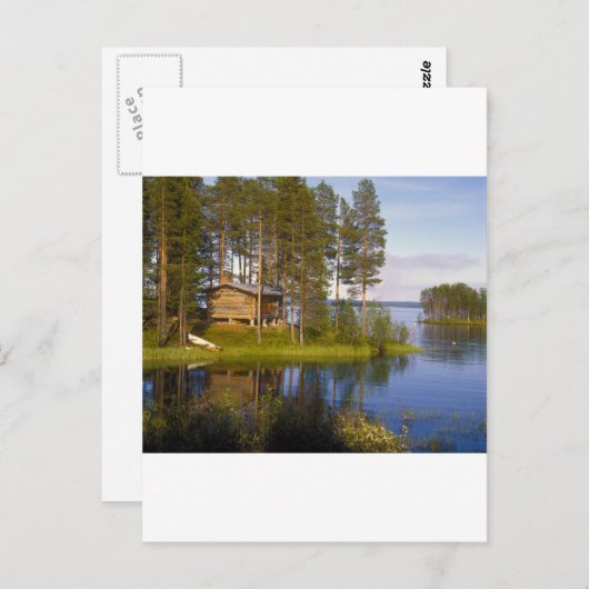 Carte Postale Cottage, Finlande (Devant / Derrière)