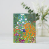 Carte Postale Cottage Fleur Jardin Paysage Gustav Klimt (Debout devant)