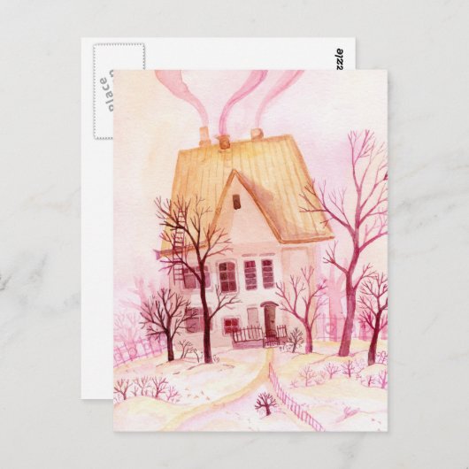 Carte Postale Cottage mignon (Devant / Derrière)