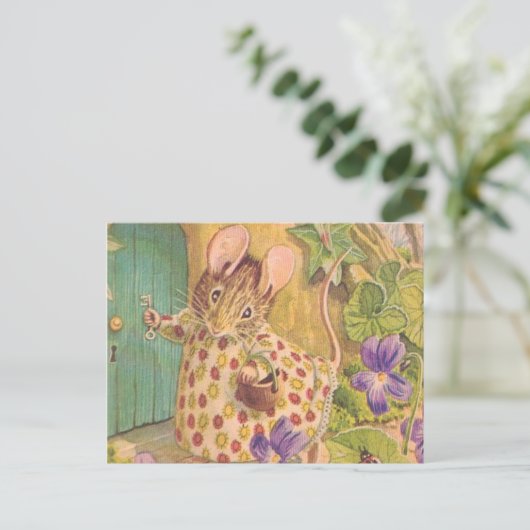 Carte Postale Cottage Mouse - Beatrix Potter (Debout devant)