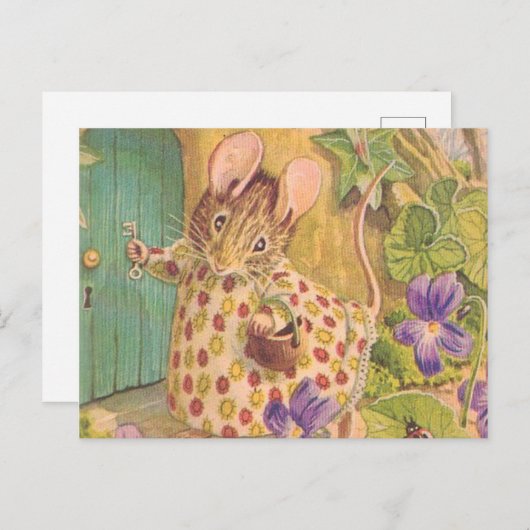 Carte Postale Cottage Mouse - Beatrix Potter (Devant / Derrière)
