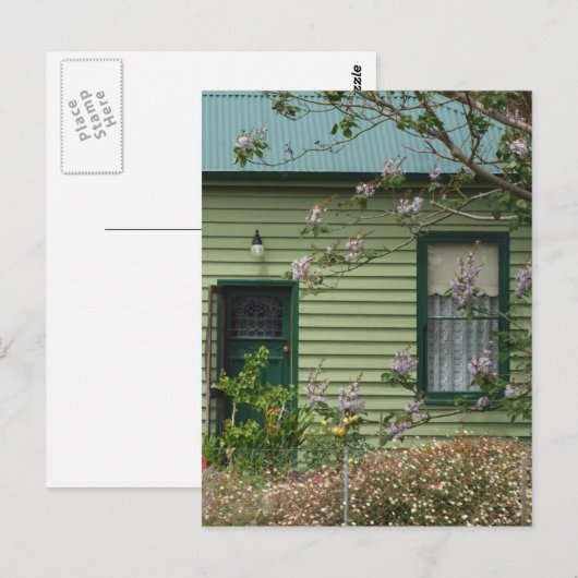 Carte Postale Cottage vert (Devant / Derrière)