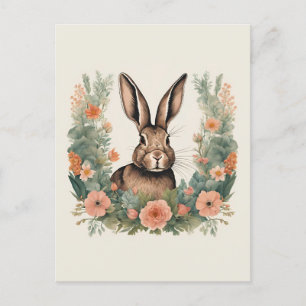 Carte Postale Cottagecore Cute Rabbit