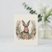 Carte Postale Cottagecore Cute Rabbit (Debout devant)
