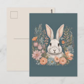 Carte Postale Cottagecore Cute Rabbit (Devant / Derrière)