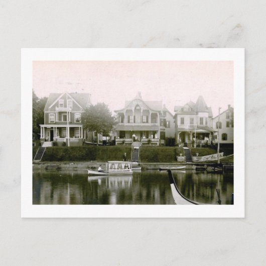 Carte Postale Cottages, Asbury Park, New Jersey Vintage (Devant)