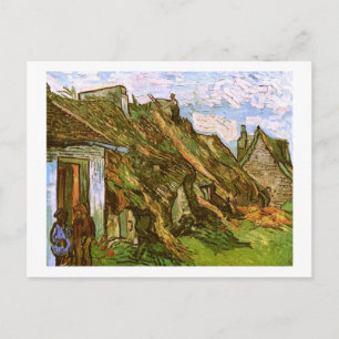 Carte Postale Cottages en grès chaulé, Van Gogh Art