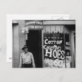 Carte Postale Cotton Chopping Hoes, années 1930 (Devant / Derrière)