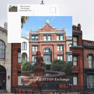 Carte Postale Cotton Exchange Savannah Géorgie Photographie