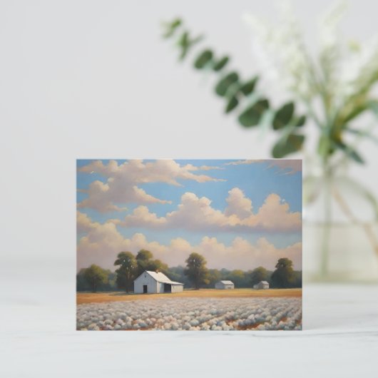 Carte postale Cotton Field Art (Debout devant)