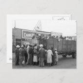 Carte Postale Cotton Pickers, 1938 (Devant / Derrière)