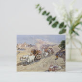 Carte Postale Cotton Transport, Inde, 1862 (avec le dessus de he (Debout devant)