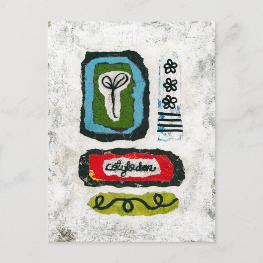 Carte postale Cotyledon - Art abstrait (Devant)