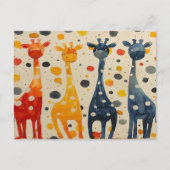 Carte Postale Cou long de la Giraffe (Devant)