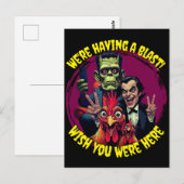 Carte Postale  "Couch Cryptid Selfie" Cheesy Chicken (Devant / Derrière)