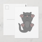 Carte Postale Couchage de chat (Devant / Derrière)