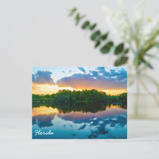 Carte Postale Couché de soleil de Floride (Debout devant)