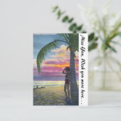 Carte Postale Couché de soleil de Floride (Debout devant)