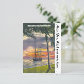 Carte Postale Couché de soleil de Floride (Debout devant)