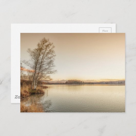 Carte Postale Coucher de soleil (Devant / Derrière)