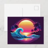 Carte Postale Coucher de soleil (Devant / Derrière)