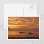 Carte Postale Coucher de soleil (Devant / Derrière)