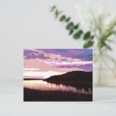 CARTE POSTALE COUCHER DE SOLEIL (Debout devant)