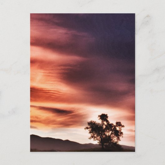 Carte Postale coucher de soleil" (Devant)