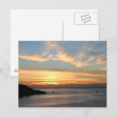 Carte Postale coucher de soleil (Devant / Derrière)