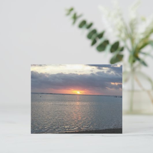 Carte Postale coucher de soleil (Debout devant)