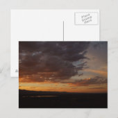 Carte Postale coucher de soleil (Devant / Derrière)