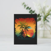 CARTE POSTALE COUCHER DE SOLEIL (Debout devant)
