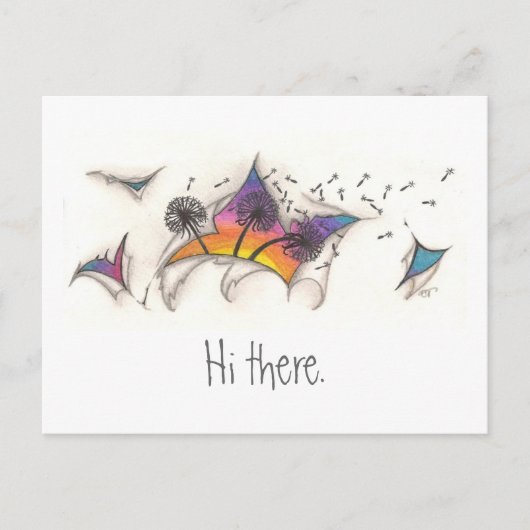 Carte postale Coucher de soleil (Devant)