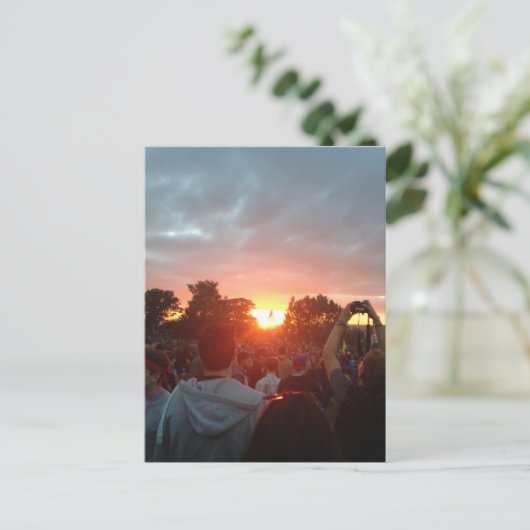 Carte Postale coucher de soleil (Debout devant)