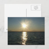 Carte postale coucher de soleil (Devant / Derrière)