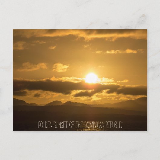 Carte Postale Coucher de soleil (Devant)