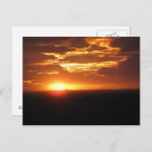 Carte Postale coucher de soleil (Devant / Derrière)