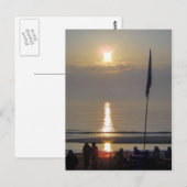Carte Postale Coucher de soleil (Devant / Derrière)