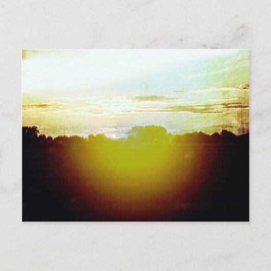 Carte Postale Coucher de soleil (Devant)