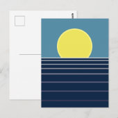 Carte Postale Coucher de soleil (Devant / Derrière)