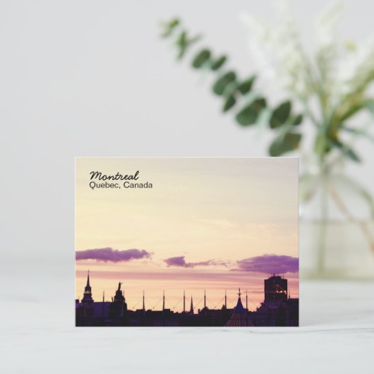 Carte postale coucher de soleil (Debout devant)