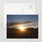 Carte Postale Coucher de soleil (Devant / Derrière)