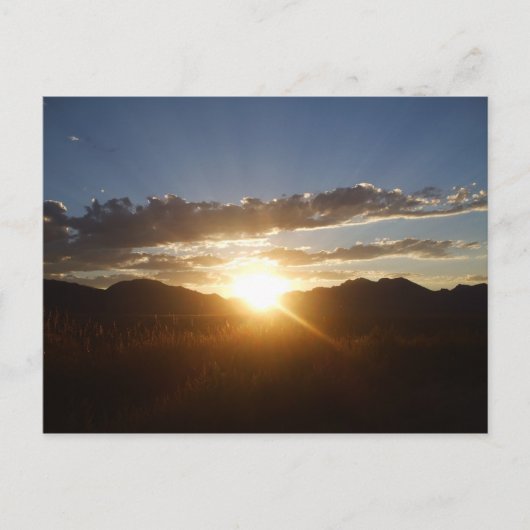 Carte Postale Coucher de soleil (Devant)