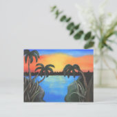 Carte Postale Coucher de soleil (Debout devant)