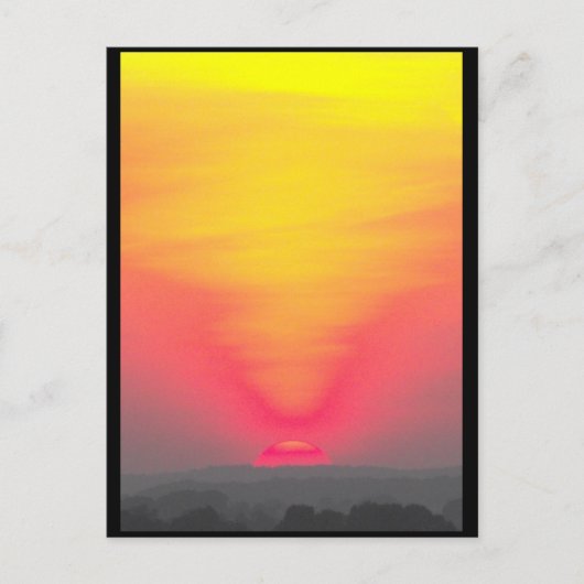 Carte Postale Coucher de soleil ~ 43 (Devant)