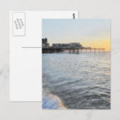 Carte Postale Coucher de soleil à Aberystwyth (Devant / Derrière)