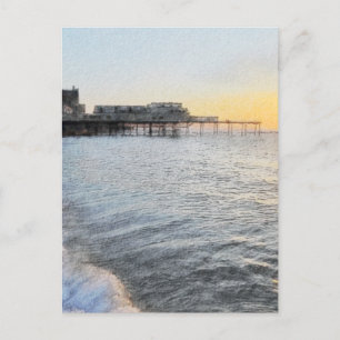 Carte Postale Coucher de soleil à Aberystwyth