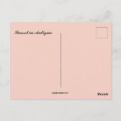 Carte Postale Coucher de soleil à Antigua (Dos)