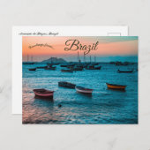 Carte Postale Coucher de soleil à Armação de Búzios Brésil (Devant / Derrière)