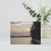 Carte Postale Coucher de soleil à Assinie, Côte d'Ivoire (Debout devant)